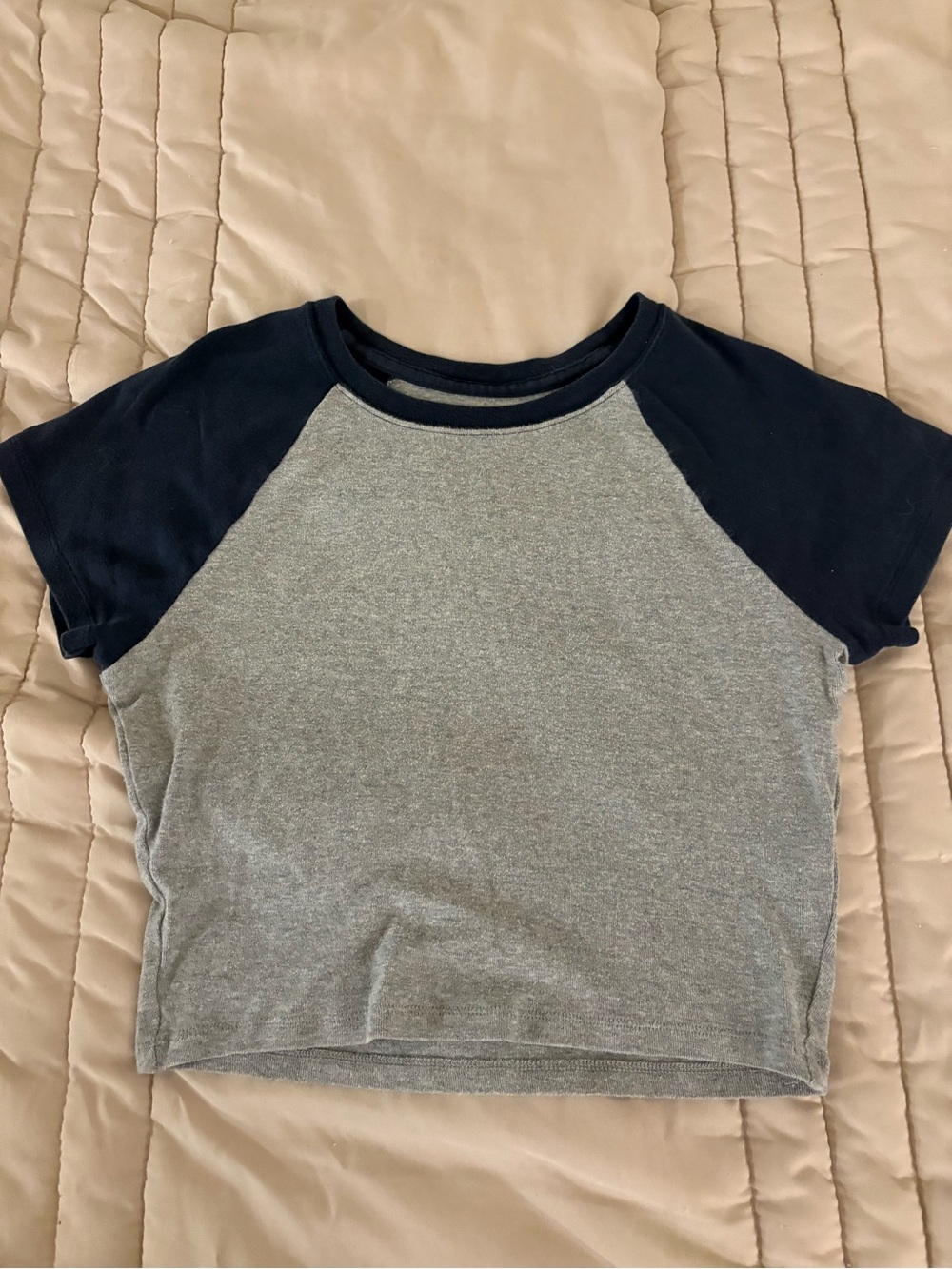 Hollister Raglan Cropped Short Sleeve Tee